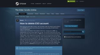 
                            3. How to delete ESO account :: The Elder Scrolls Online English