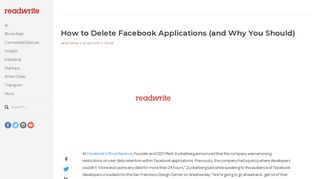 
                            12. How to Delete Facebook Applications (and Why You Should ...
