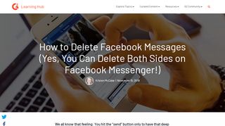 
                            12. How to Delete Facebook Messages (Yes, You Can Delete Both Sides ...
