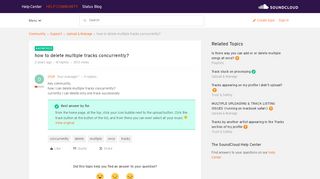 
                            7. how to delete multiple tracks concurrently? | SoundCloud Community