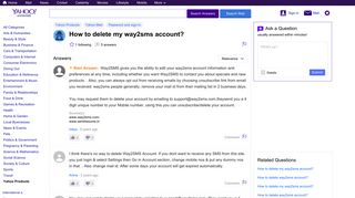 
                            11. how to delete my way2sms account? | Yahoo Answers