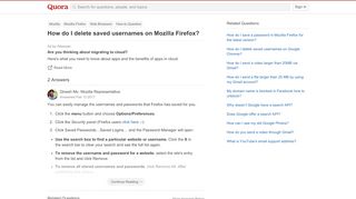 
                            10. How to delete saved usernames on Mozilla Firefox - Quora