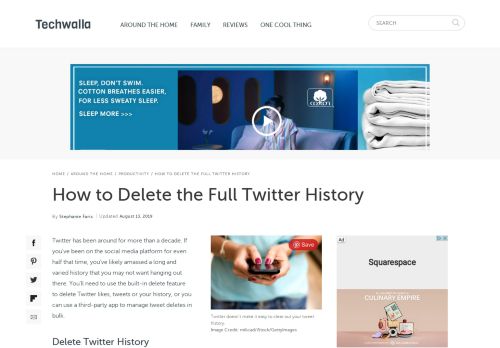 
                            5. How to Delete the Full Twitter History | Techwalla.com