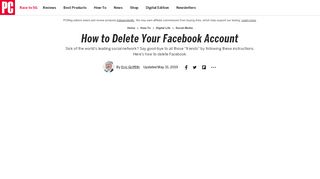 
                            12. How to Delete Your Facebook Account | PCMag.com