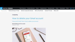 
                            6. How to Delete Your Gmail Account | Digital Trends