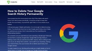 
                            12. How to Delete Your Google Search History Permanently - PureVPN