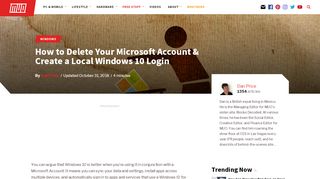 
                            10. How to Delete Your Microsoft Account & Create a Local Windows 10 ...