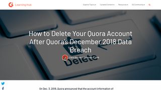 
                            13. How to Delete Your Quora Account After Quora's December 2018 ...