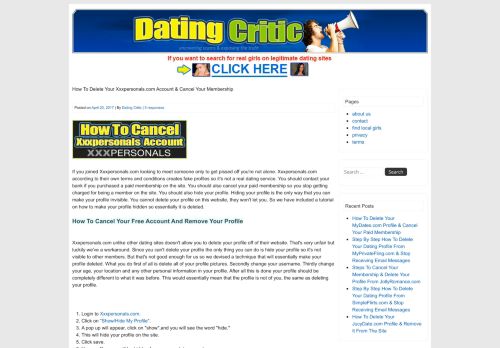 
                            11. How To Delete Your Xxxpersonals.com Profile / lAccount & ...
