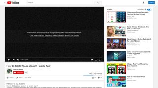 
                            7. How to delete Zoosk account | Mobile App - YouTube