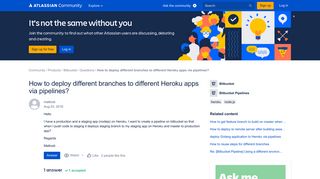 
                            11. How to deploy different branches to different Heroku apps via pipelines?