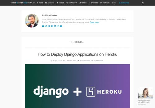 
                            13. How to Deploy Django Applications on Heroku