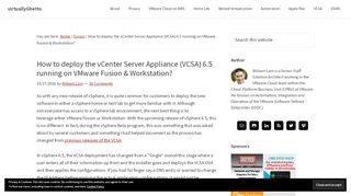 
                            5. How to deploy the vCenter Server Appliance (VCSA) 6.5 running on ...