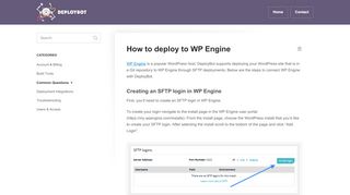 
                            9. How to deploy to WP Engine - DeployBot Help