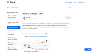 
                            11. How to Deposit GRIN – Bibox