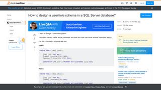 
                            4. How to design a user/role schema in a SQL Server database? - Stack ...