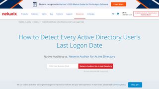
                            8. How to Detect Every Active Directory User's Last Logon Date - Netwrix