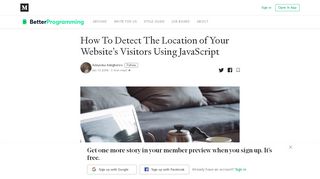 
                            11. How To Detect The Location of Your Website's Visitor Using JavaScript