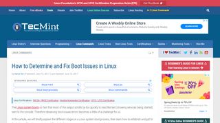 
                            13. How to Determine and Fix Boot Issues in Linux - Tecmint