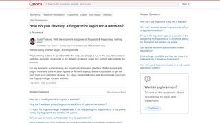 
                            11. How to develop a fingerprint login for a website - Quora