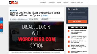 
                            6. How to Disable login with WordPress.com option - GetSetBlog