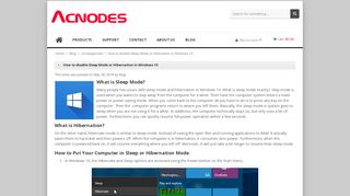 
                            12. How to disable Sleep Mode or Hibernation in Windows 10 | Acnodes ...