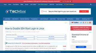 
                            10. How to Disable SSH Root Login in Linux - Tecmint