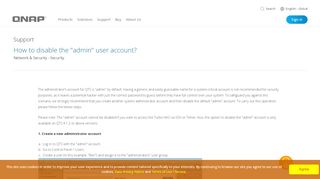 
                            1. How to disable the ''admin'' user account? - QNAP