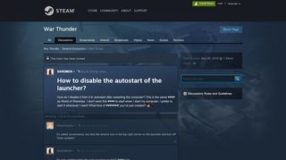 
                            5. How to disable the autostart of the launcher? :: War Thunder General ...