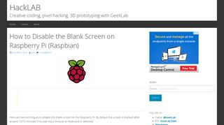 
                            5. How to Disable the Blank Screen on Raspberry Pi (Raspbian) | HackLAB