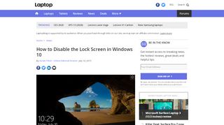 
                            10. How to Disable the Lock Screen in Windows 10 - Laptop Mag