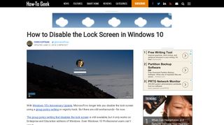 
                            8. How to Disable the Lock Screen in Windows 10