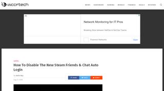 
                            9. How To Disable The New Steam Friends & Chat Auto Login - Wccftech
