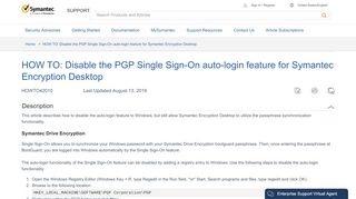 
                            1. HOW TO: Disable the PGP Single Sign-On auto-login feature for ...