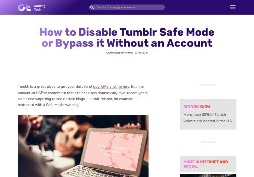 
                            6. How to Disable Tumblr Safe Mode or Bypass it Without an Account