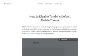 
                            10. How to Disable Tumblr's Default Mobile Theme - Themeber