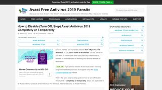 
                            10. How to Disable (Turn Off, Stop) Avast Antivirus 2019 - GetAvast.net
