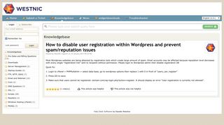
                            11. How to disable user registration within Wordpress and prevent spam ...