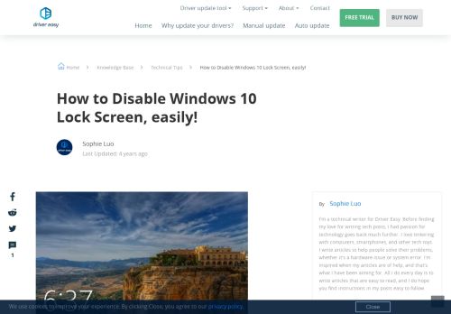 
                            13. How to Disable Windows 10 Lock Screen, easily! - Driver Easy