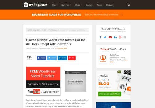 
                            5. How to Disable WordPress Admin Bar for All Users Except ...