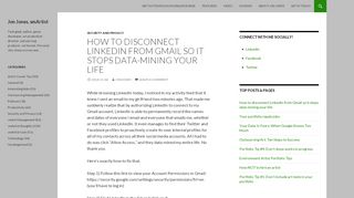 
                            10. How to disconnect LinkedIn from Gmail so it stops data-mining your ...