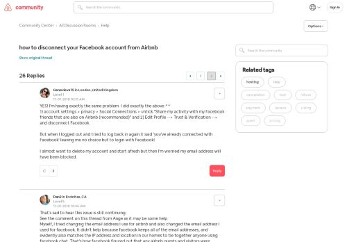 
                            7. how to disconnect your Facebook account from ... - Airbnb Community