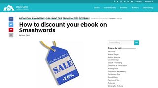 
                            6. How to discount your ebook on Smashwords - Book Cave