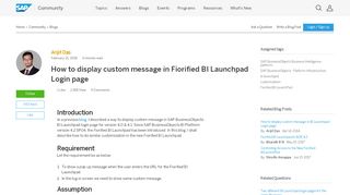 
                            2. How to display custom message in Fiorified BI Launchpad Login page ...