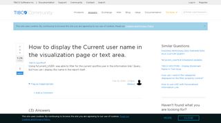 
                            9. How to display the Current user name in the visualization page or ...