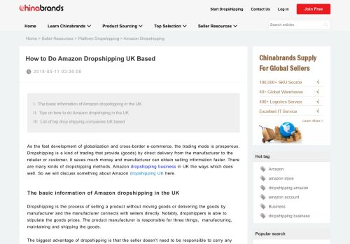 
                            6. How to Do Amazon Dropshipping UK Based - Chinabrands.com