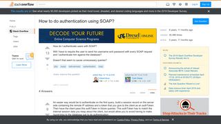
                            11. How to do authentication using SOAP? - Stack Overflow
