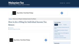 
                            5. How to do e-Filing for Individual Income Tax Return - Malaysia Tax