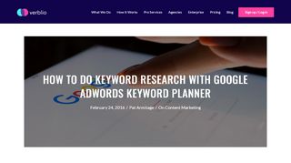 
                            10. How to Do Keyword Research With Google Adwords Keyword Planner ...