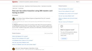 
                            3. How to do online trasaction using SBI maestro card having no CVV ...